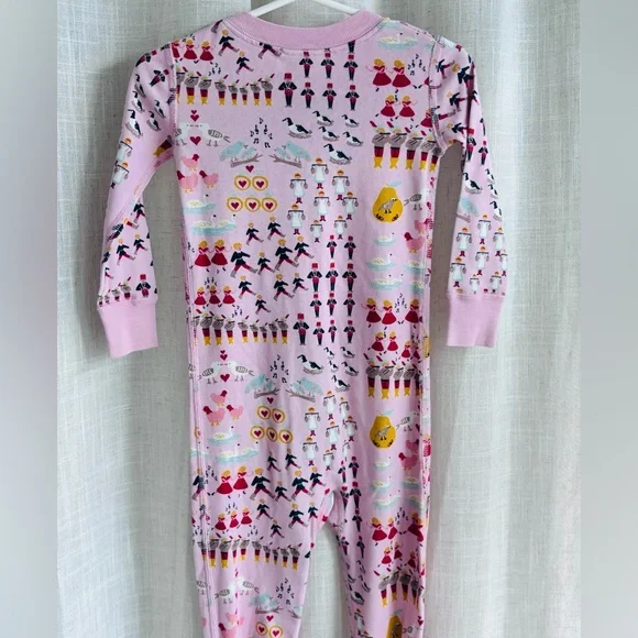 Hanna Andersson Footies 12 days of Christmas zippy one piece footed Pajamas 2T - Picture 5 of 7